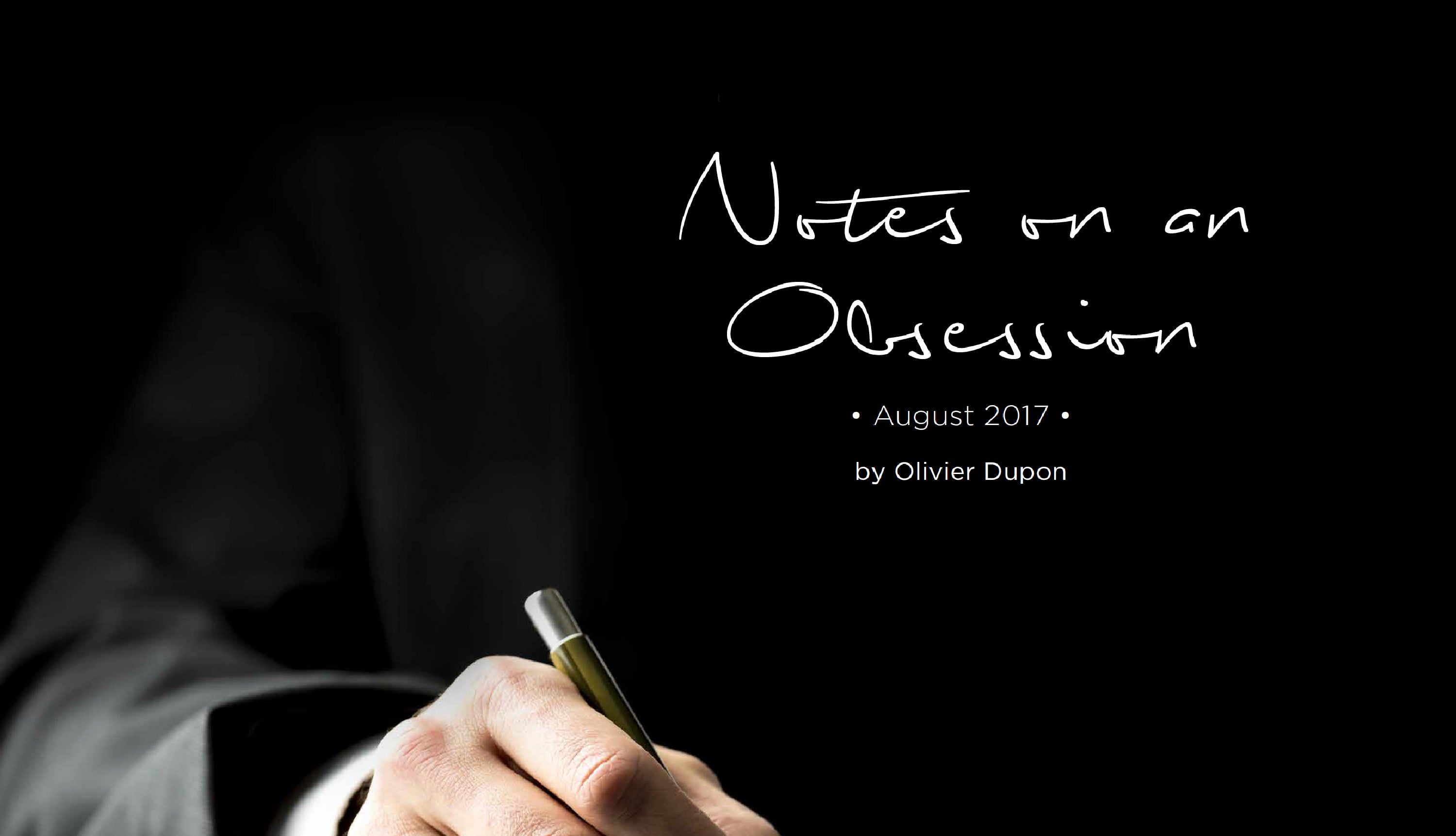 DELUXE PAD: Note on an obsession
