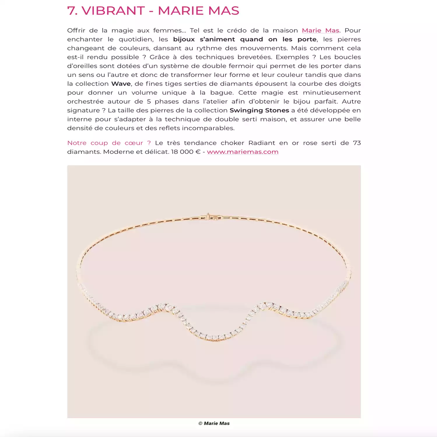 Radiant Choker | Half diamond