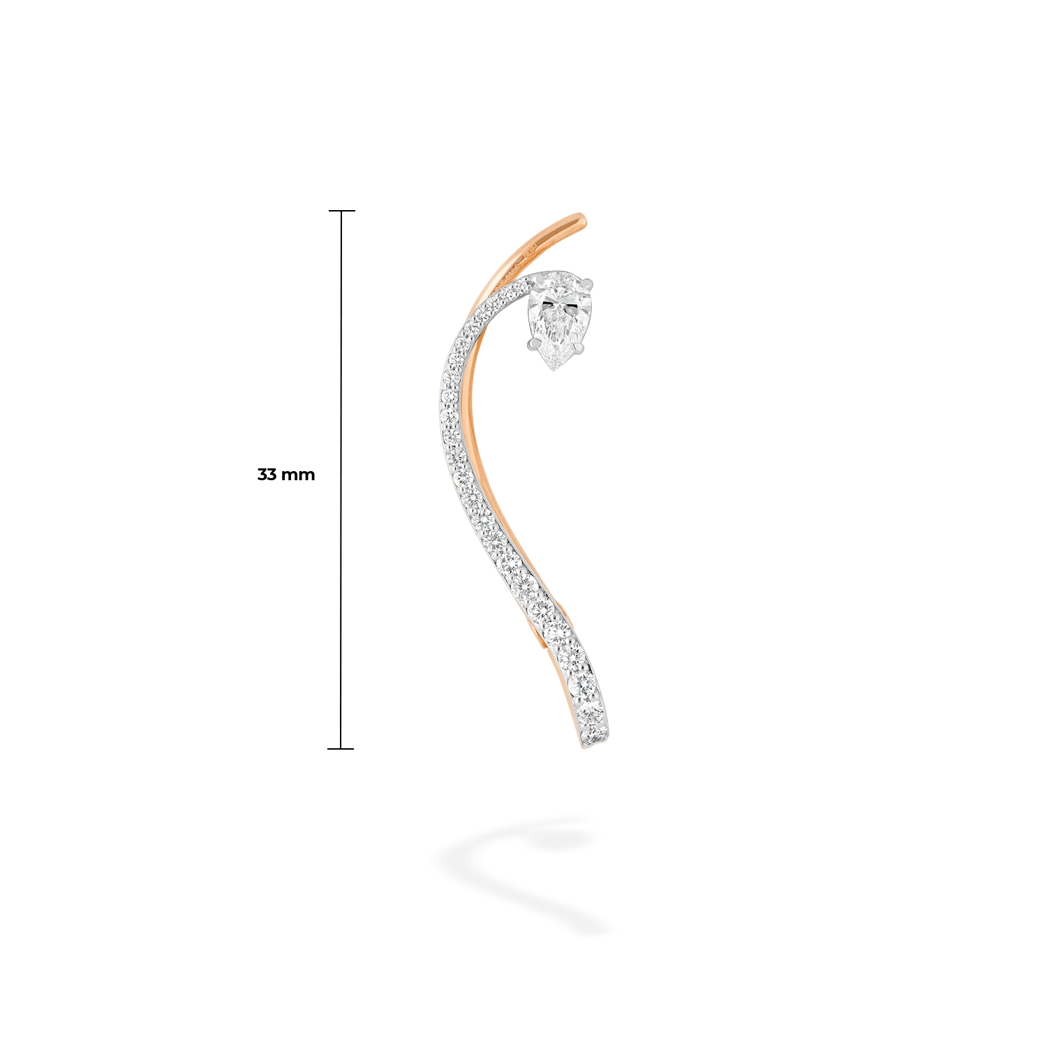 Astral Ear Jewel | Pear Diamond & Diamonds