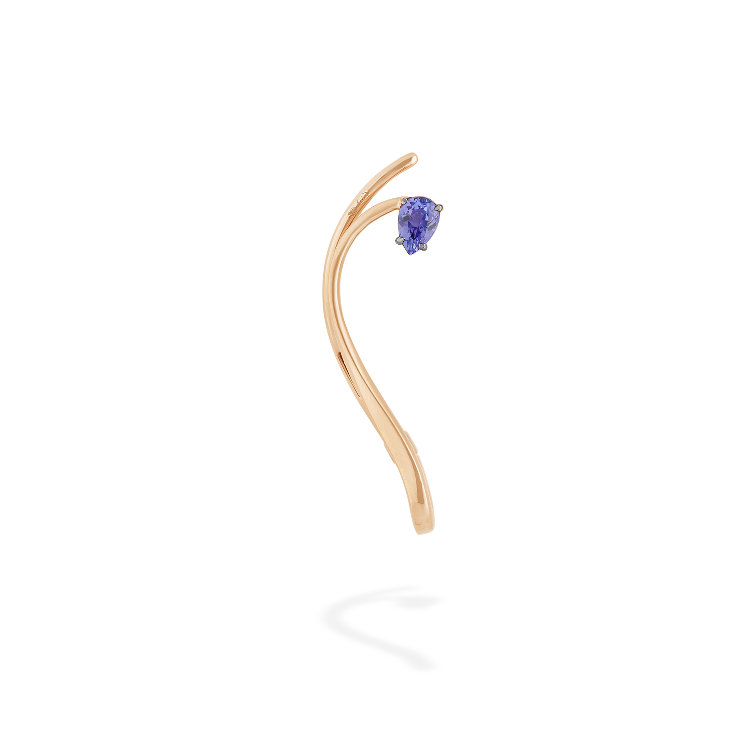 Astral ear jewel in 18k gold with tanzanite - Fine jewelry by MARIE MAS