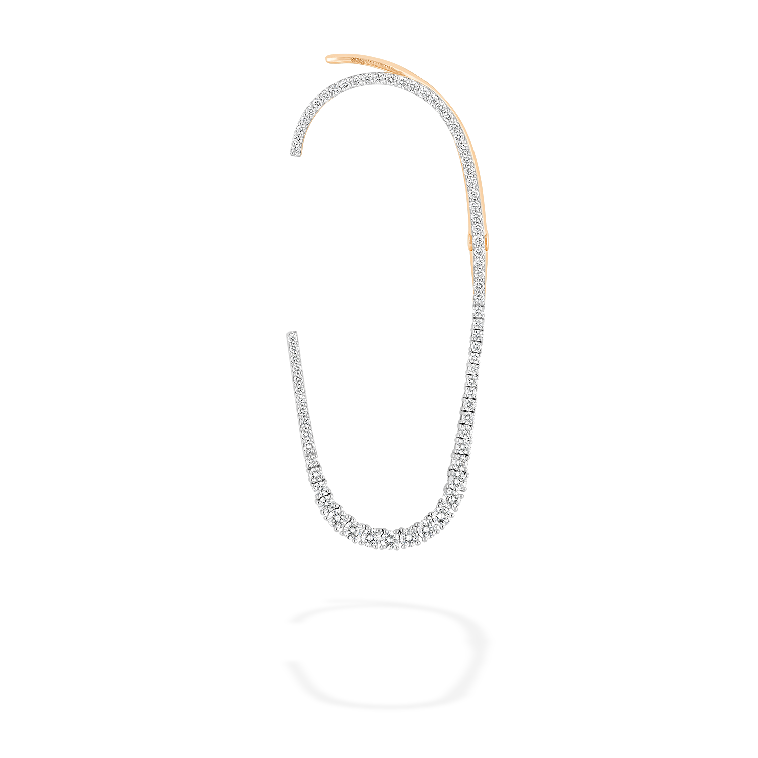 Single Celestial earring in 18k gold with diamonds - Fine jewelry by MARIE MAS