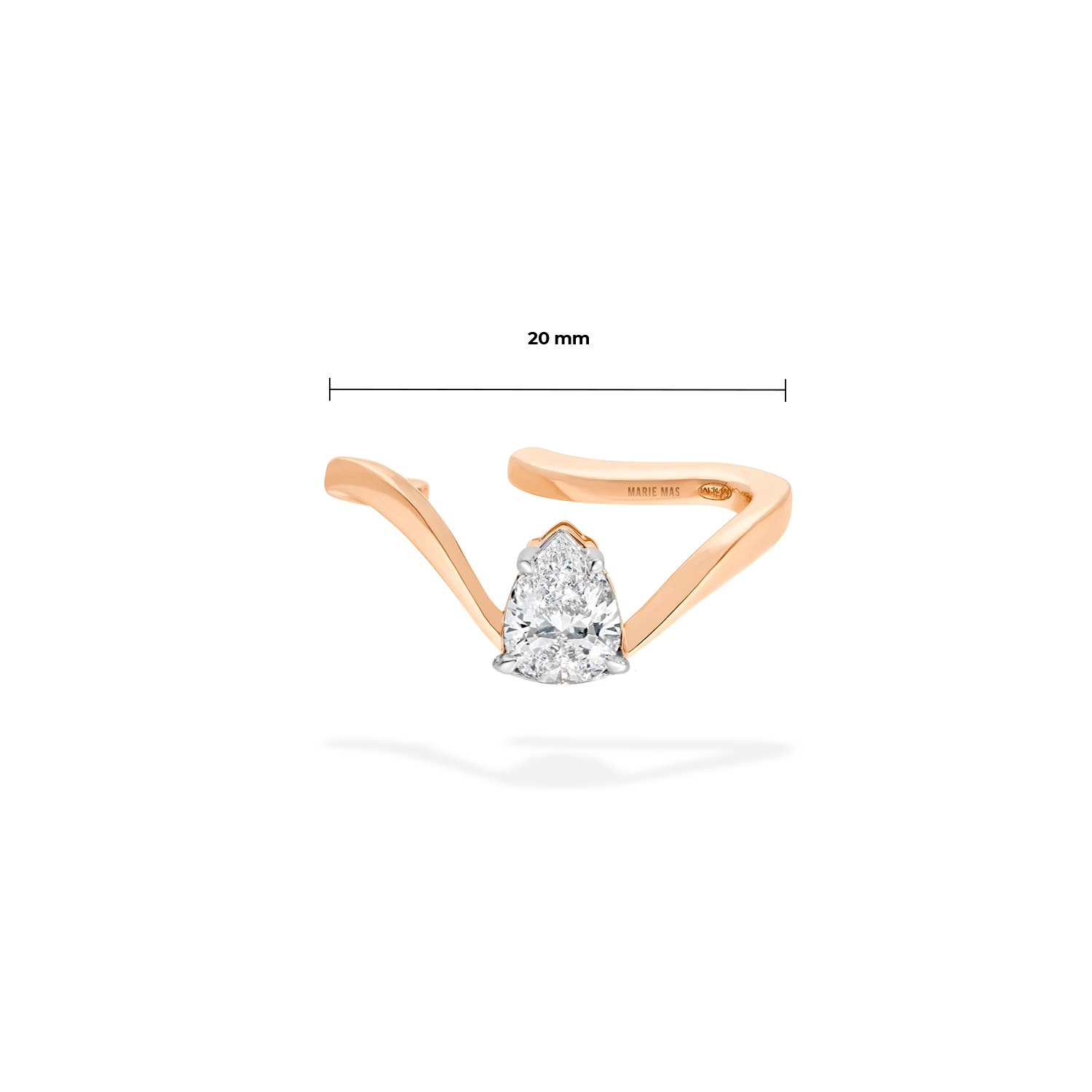 Comet Ear Jewel | Pear Diamond