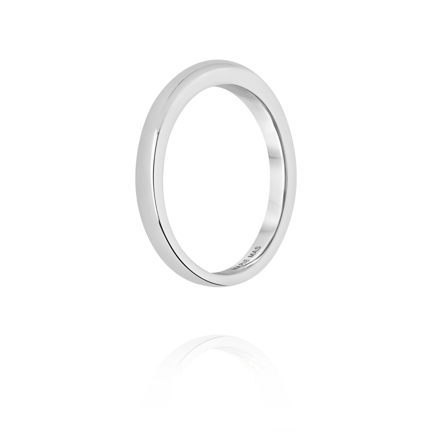 Dome I ring | White Gold