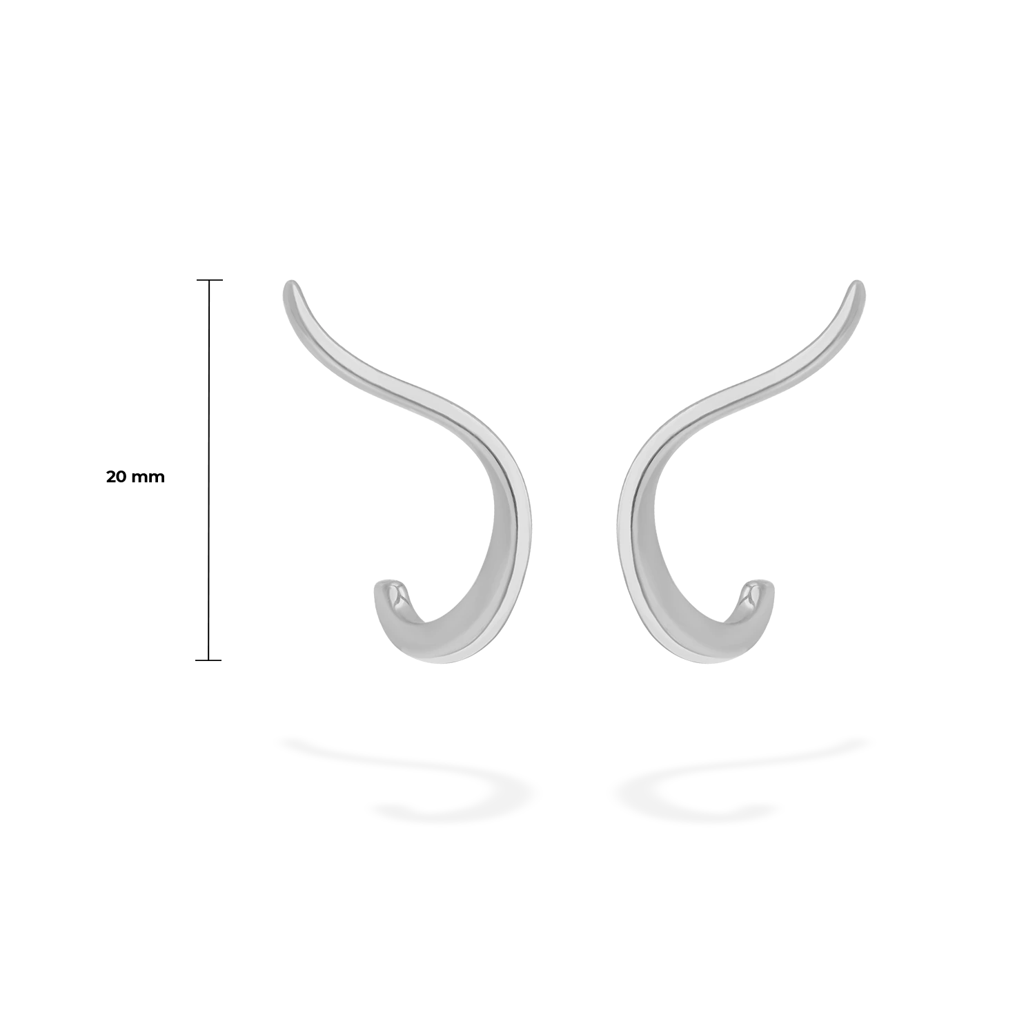 Pair of Halo Earrings | Full White Gold