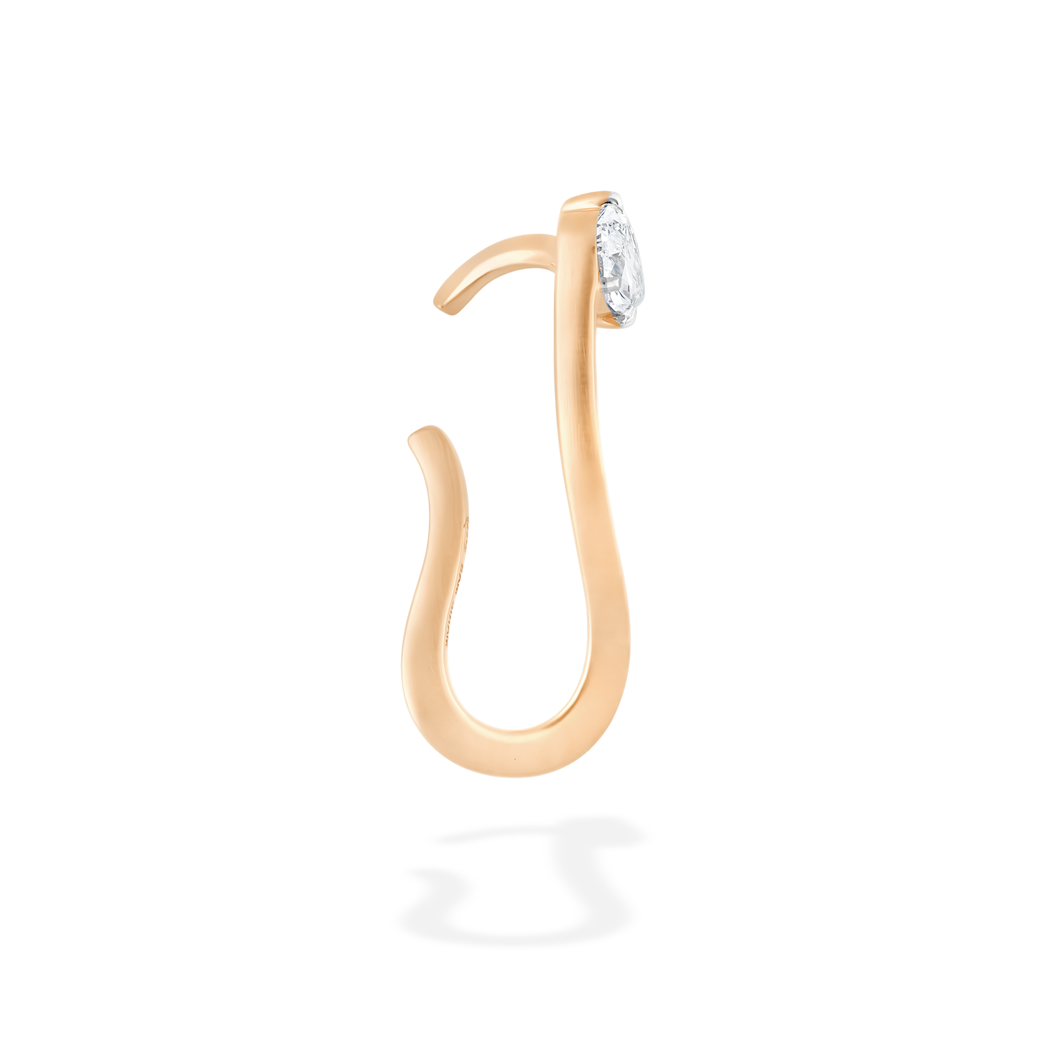 Single Nova ear jewel in 18k gold with diamonds - Fine jewelry by MARIE MAS