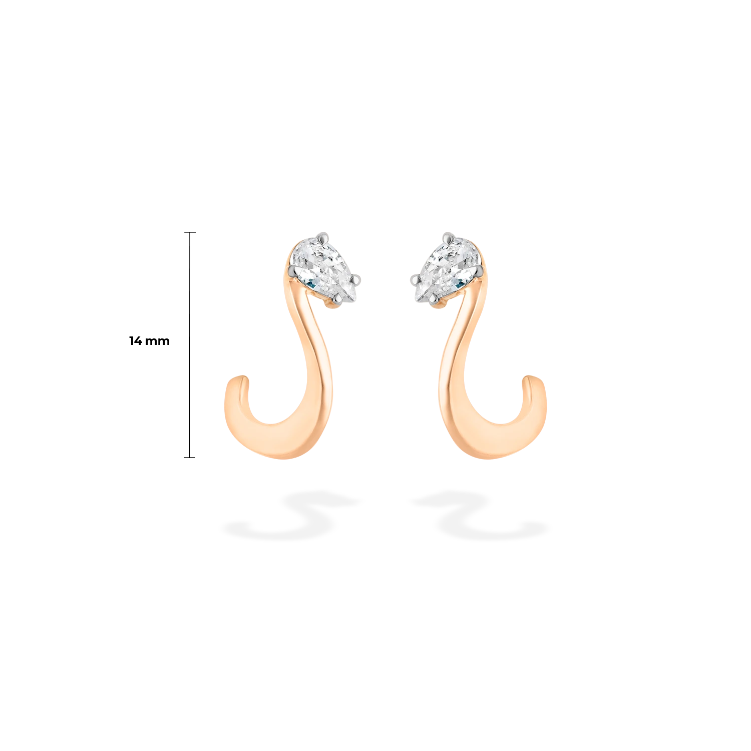 Nova pair of Earrings | Diamond