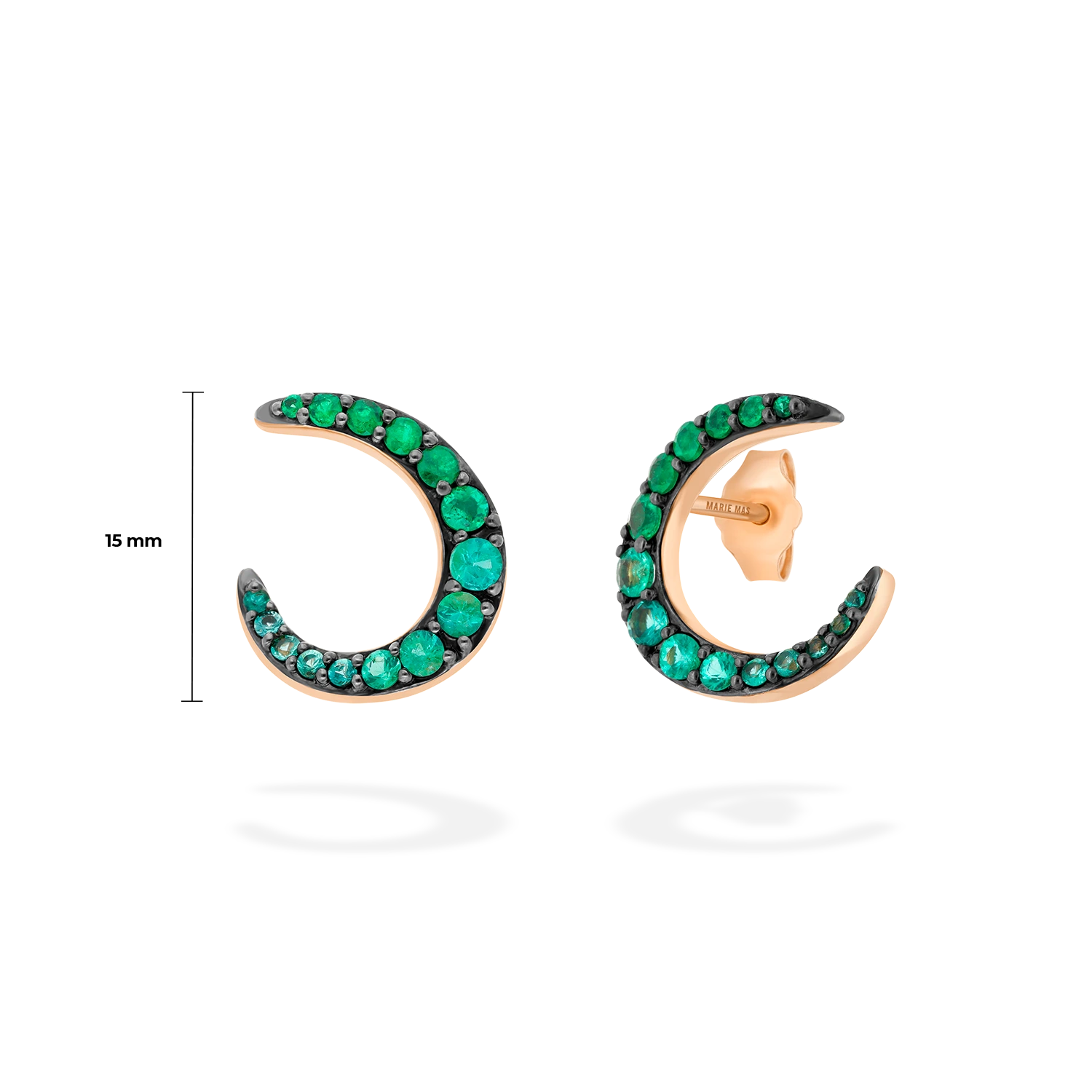 Radiant Hoop Earrings | Emeralds