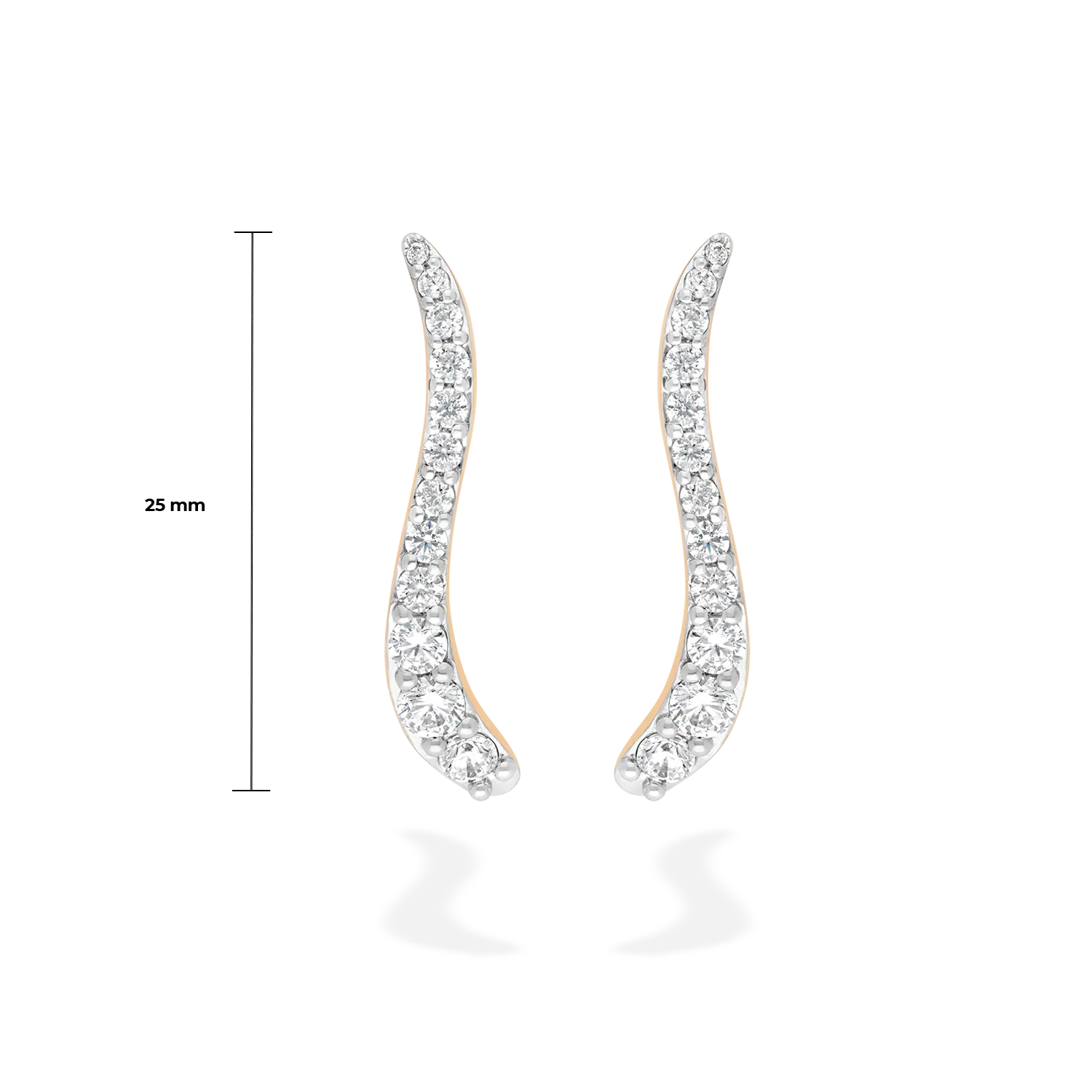 Pair of Ray Earrings | Diamonds