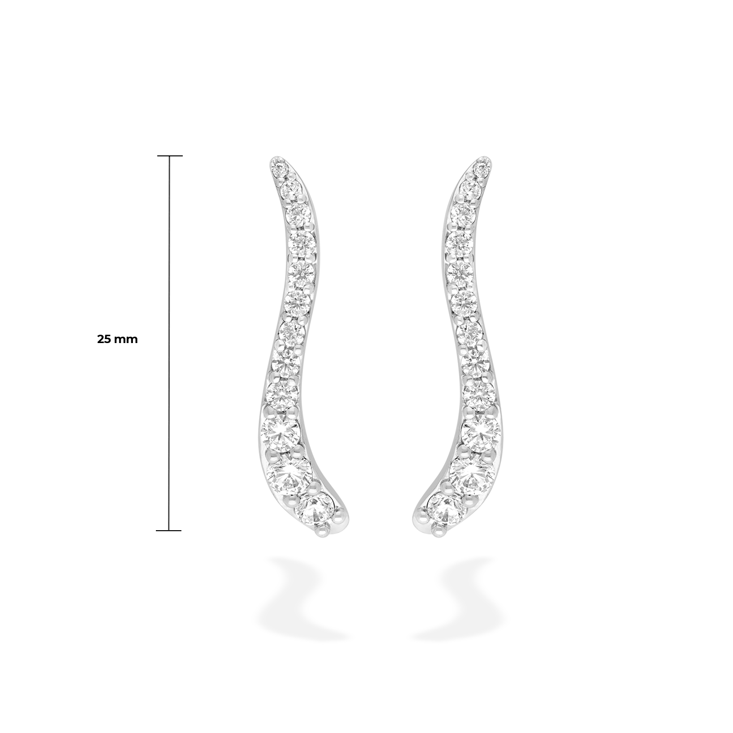 Pair of Ray Earrings | Diamonds