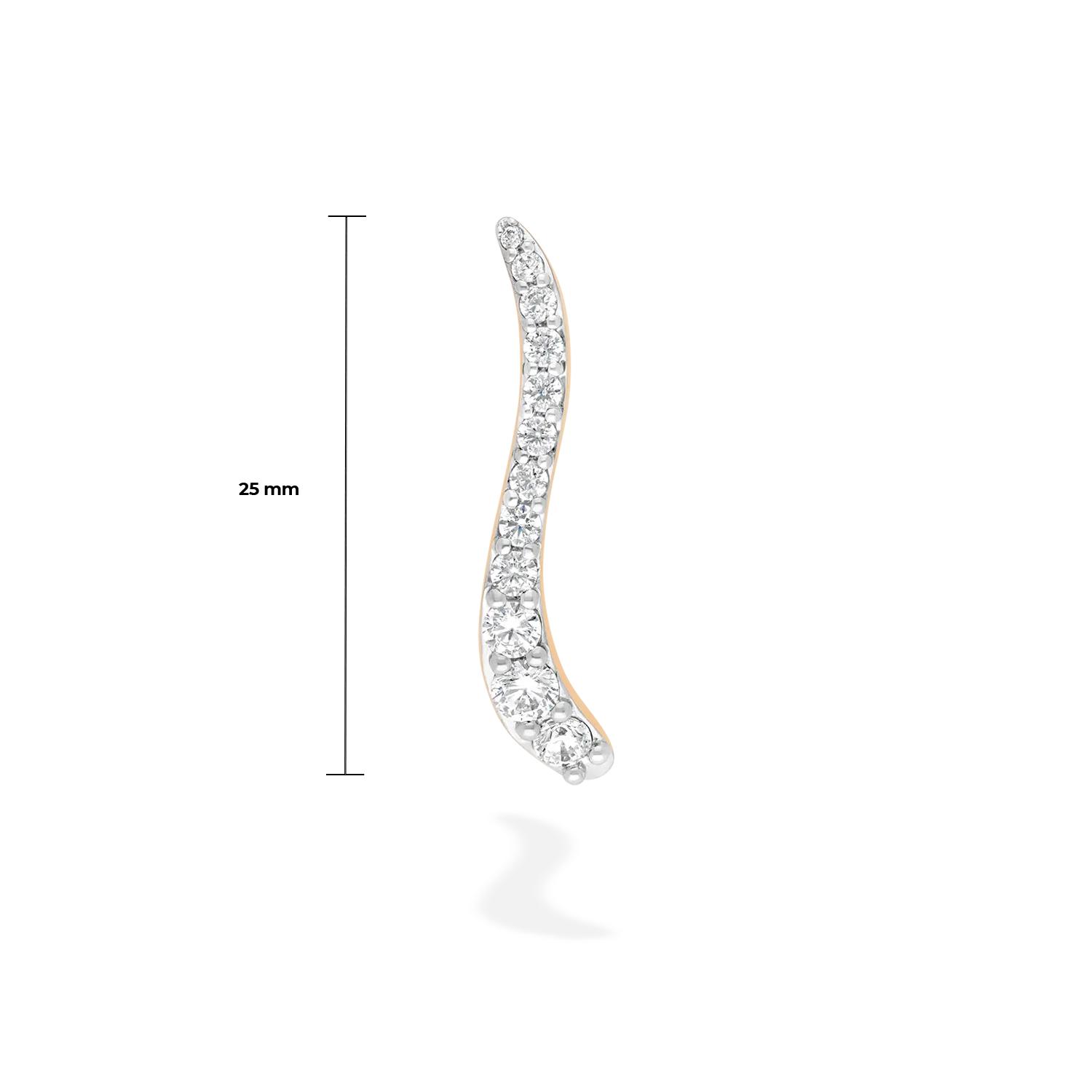 Single Ray Earring | Diamonds