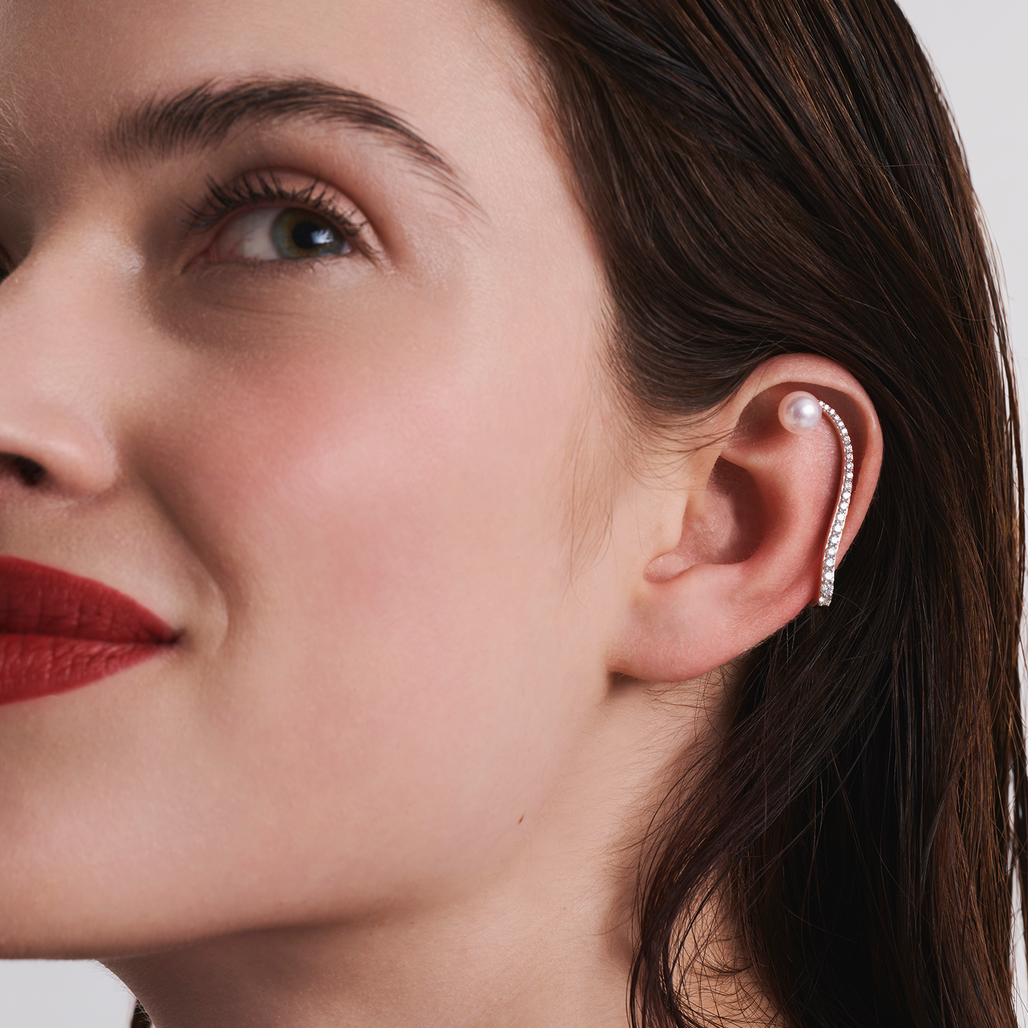 Astral Ear Jewel | Pearl & Diamonds