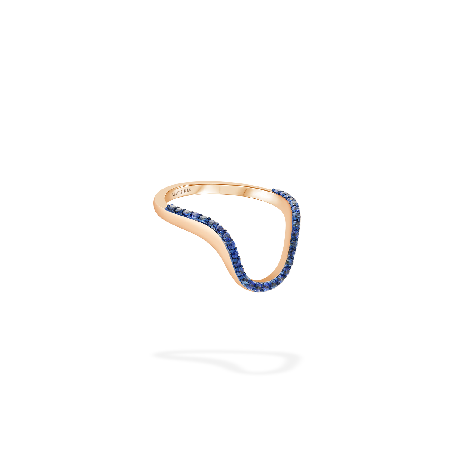 Aura Ring | Half pavé Sapphires