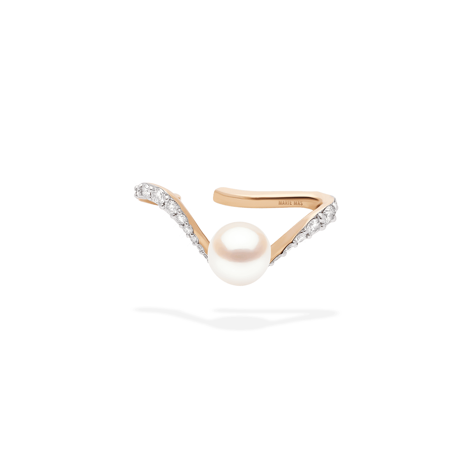 Comet Ear Jewel | Pearl & Diamonds