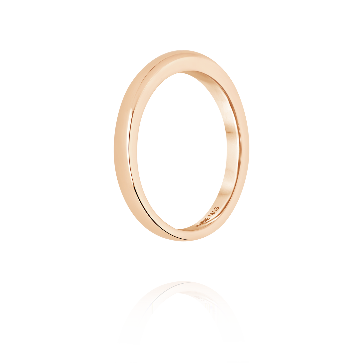 Dome I ring | Rose Gold