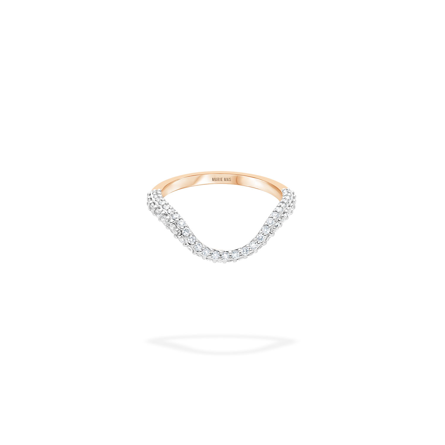 Halo Ring | Full pavé, rose gold & diamonds