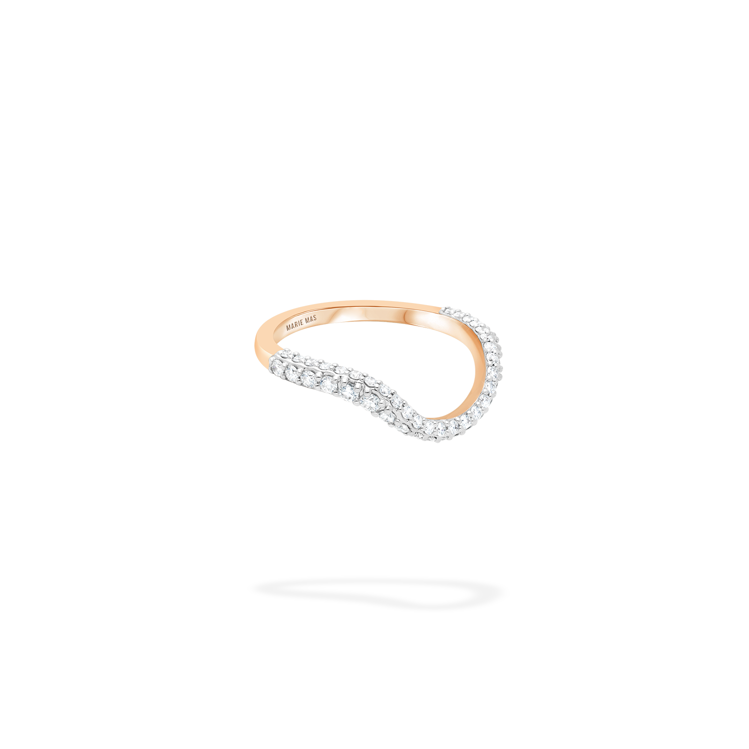 Halo Ring | Full pavé, rose gold & diamonds
