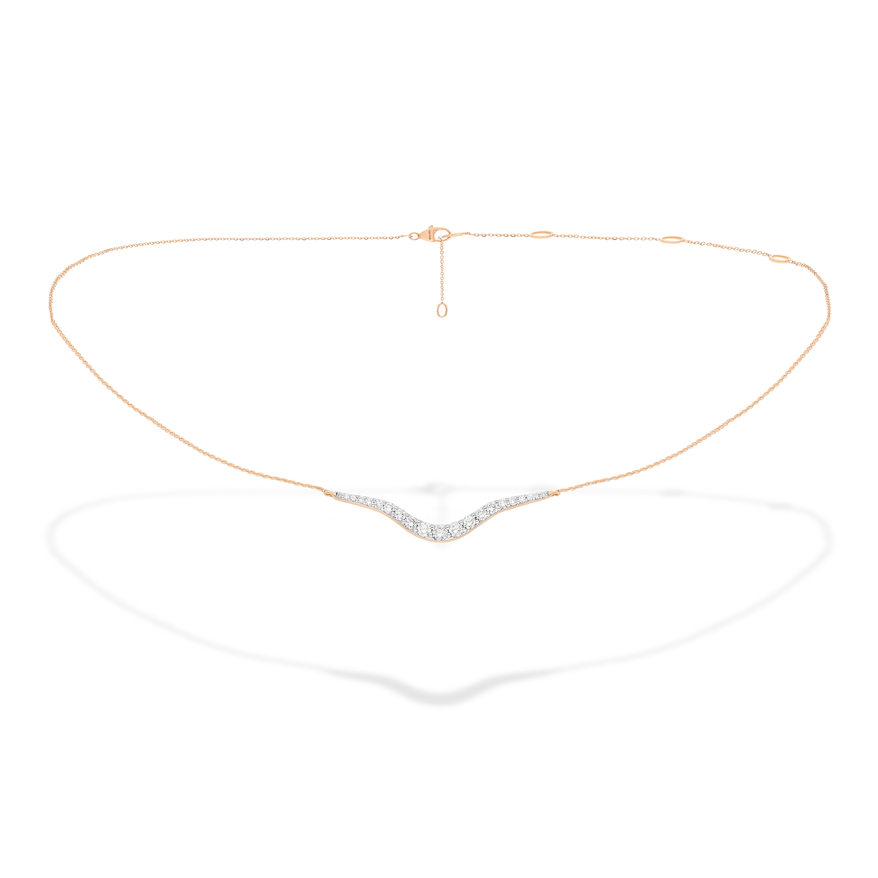 Petit Radiant Chain Necklace | Diamonds