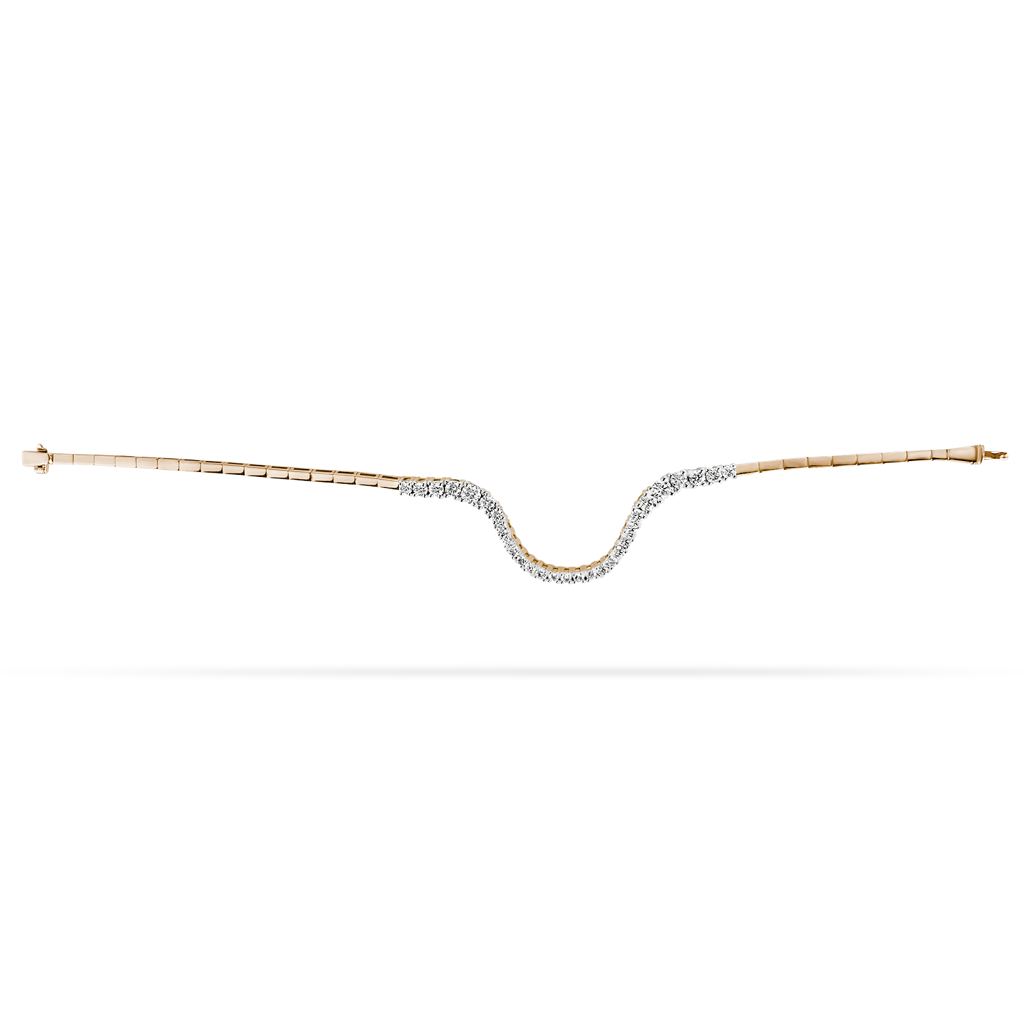 Radiant Bracelet | Half pavé Diamonds