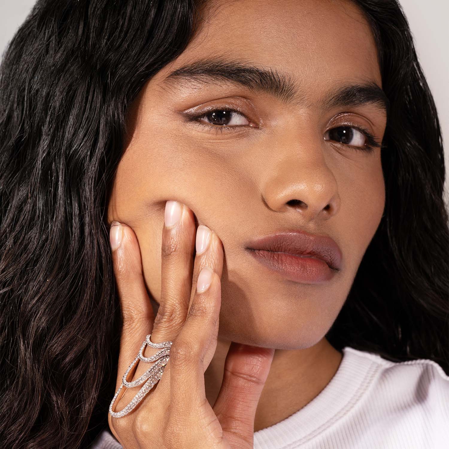 Halo Ring | Full pavé, rose gold & diamonds