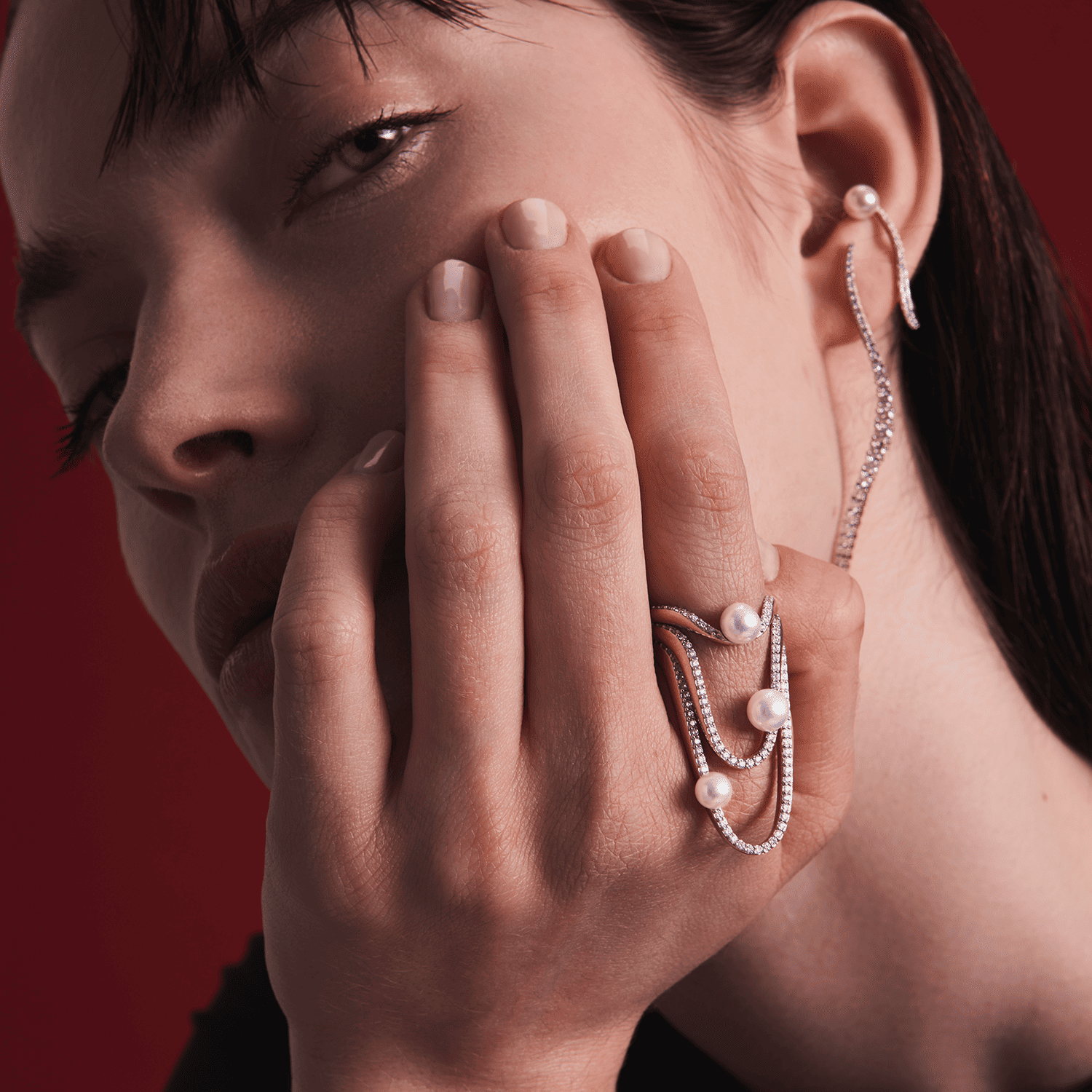 Paloma's Ring Stack | Pearls & Diamonds