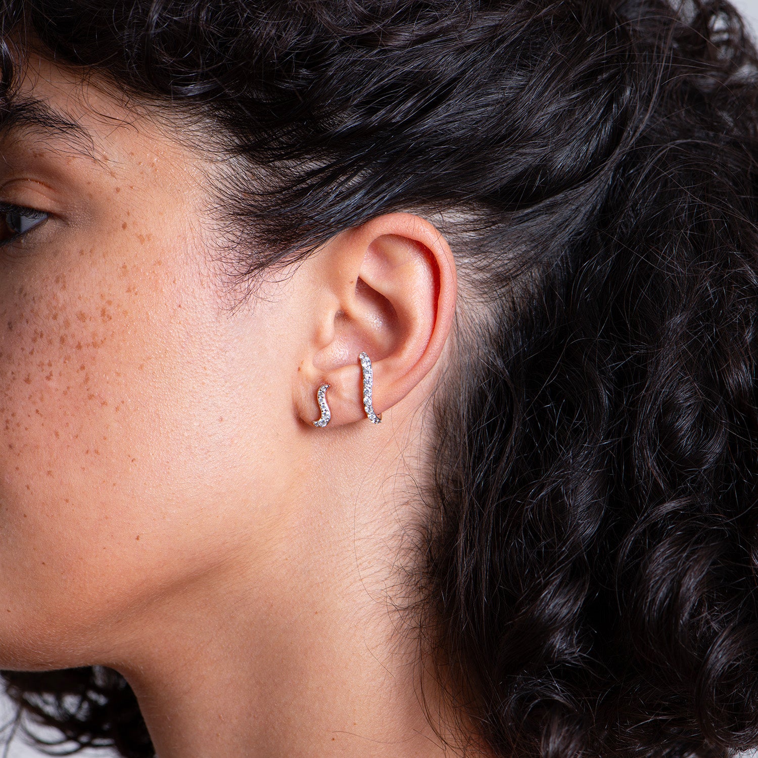 Single Aura Ear Jewel | Diamonds