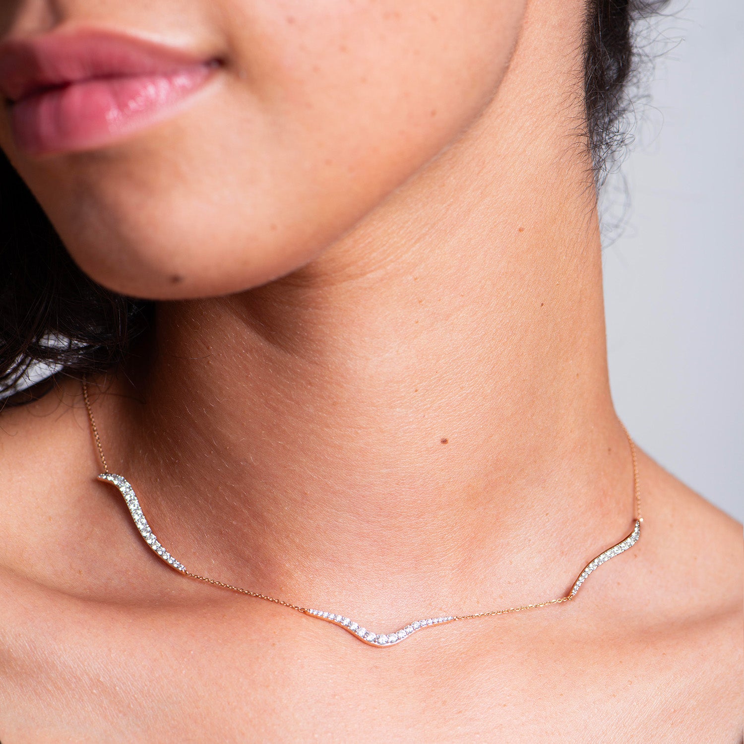 Aurora Chain Necklace | Diamonds