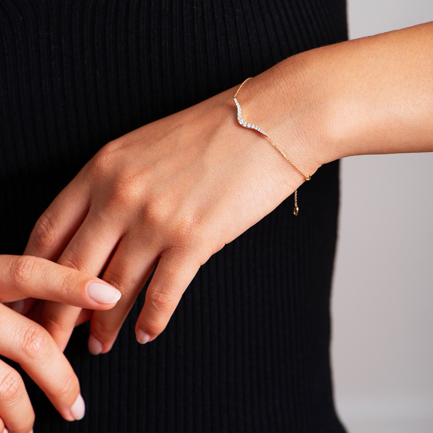 Petit Radiant Chain Bracelet | Diamonds