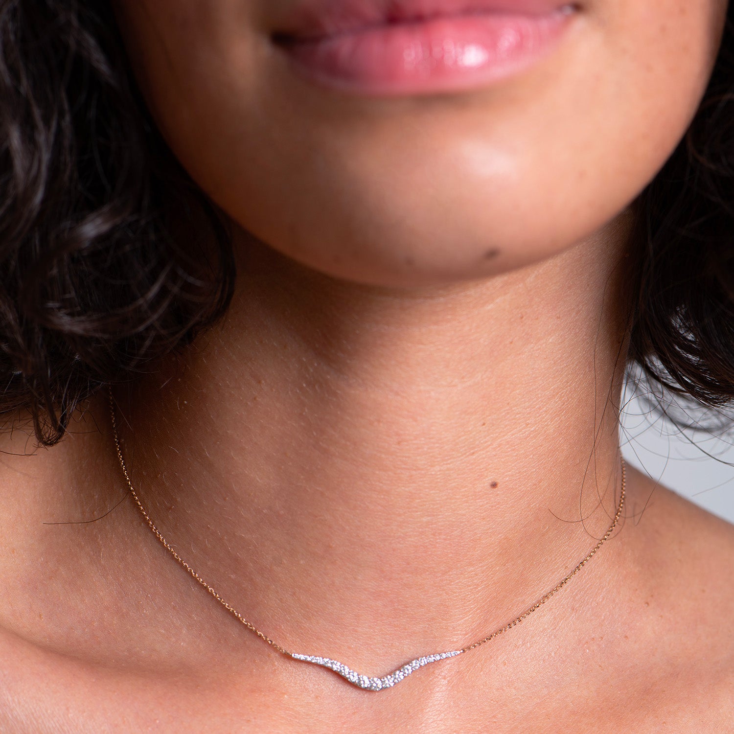 Petit Radiant Chain Necklace | Diamonds