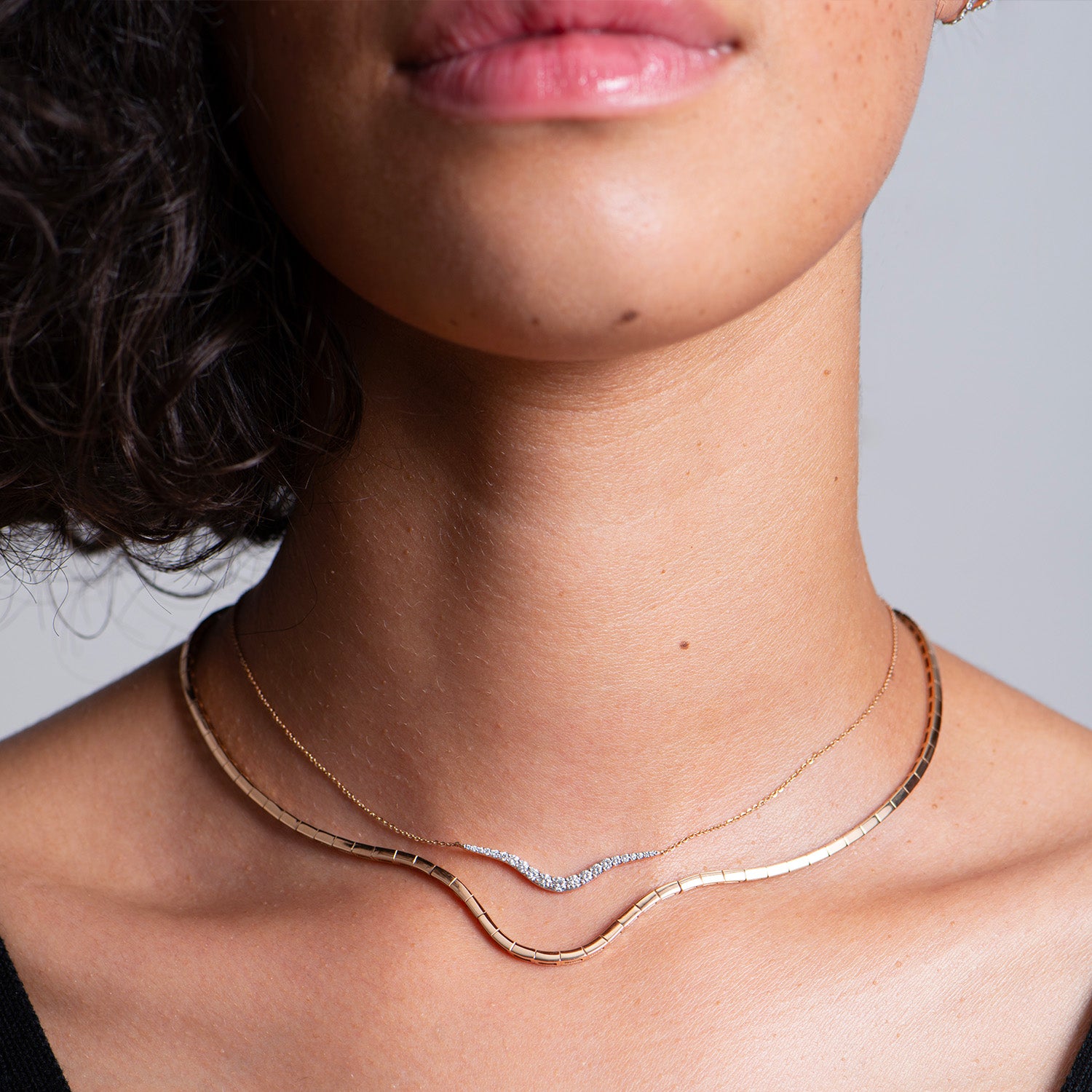 Petit Radiant Chain Necklace | Diamonds