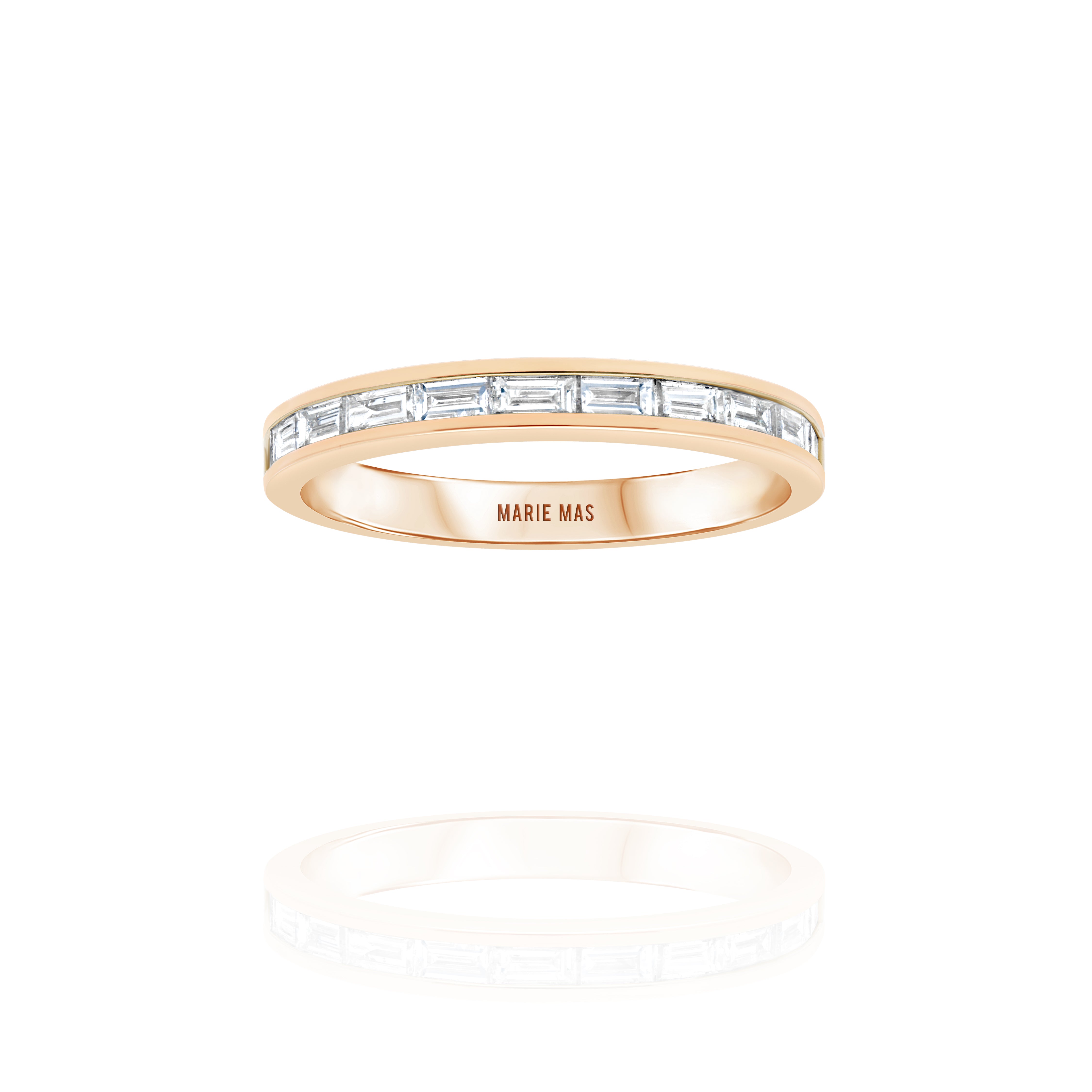 U Ring | Or Blanc
