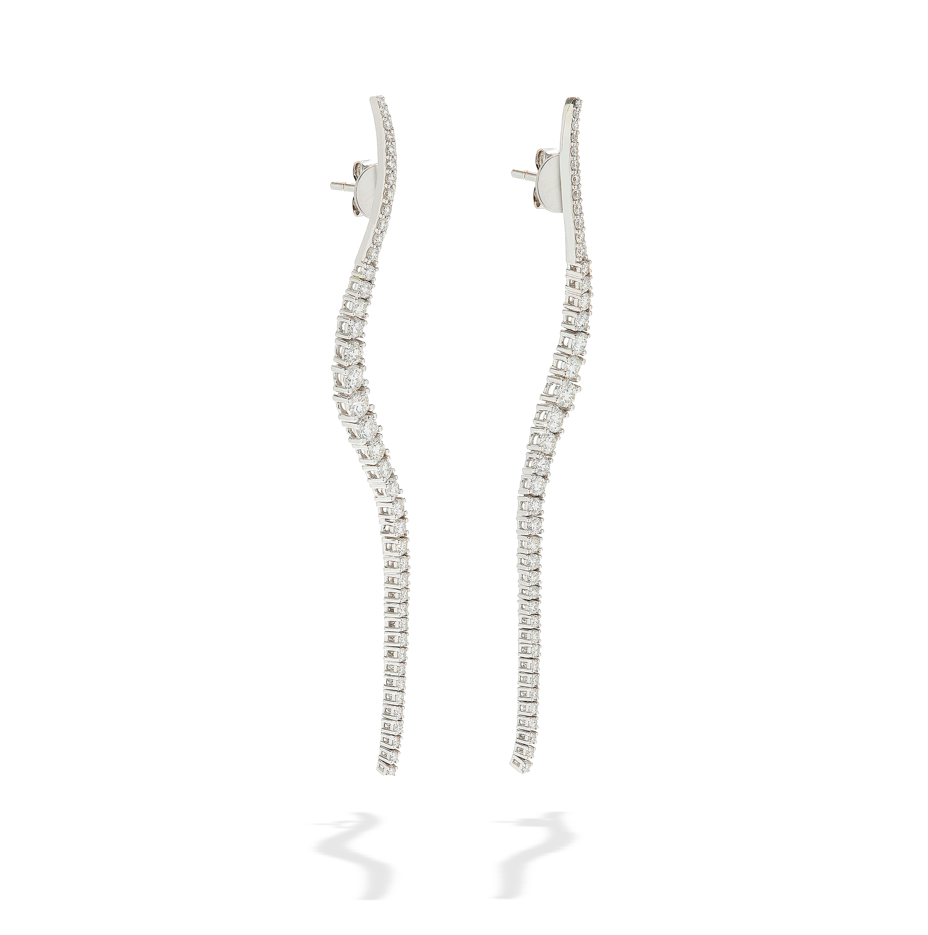 Pair of Long Halo Earrings