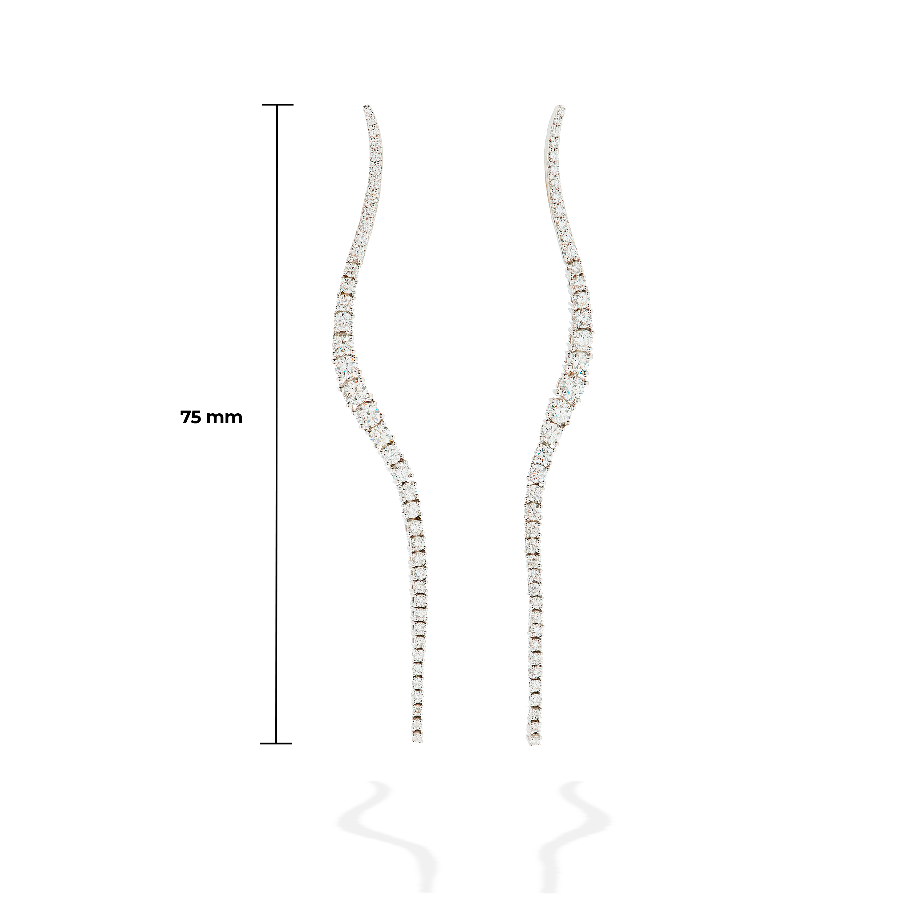 Pair of Long Halo Earrings