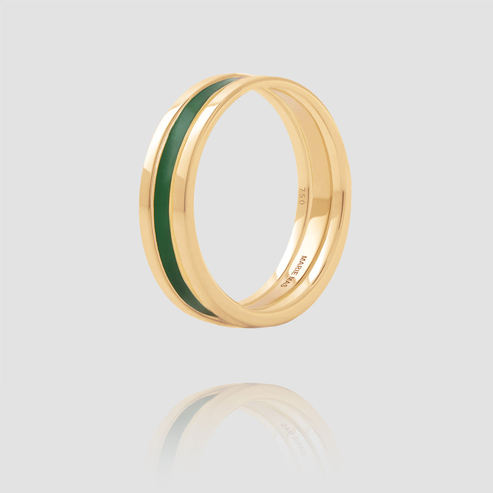 We Ring | Or Jaune Laque Verte