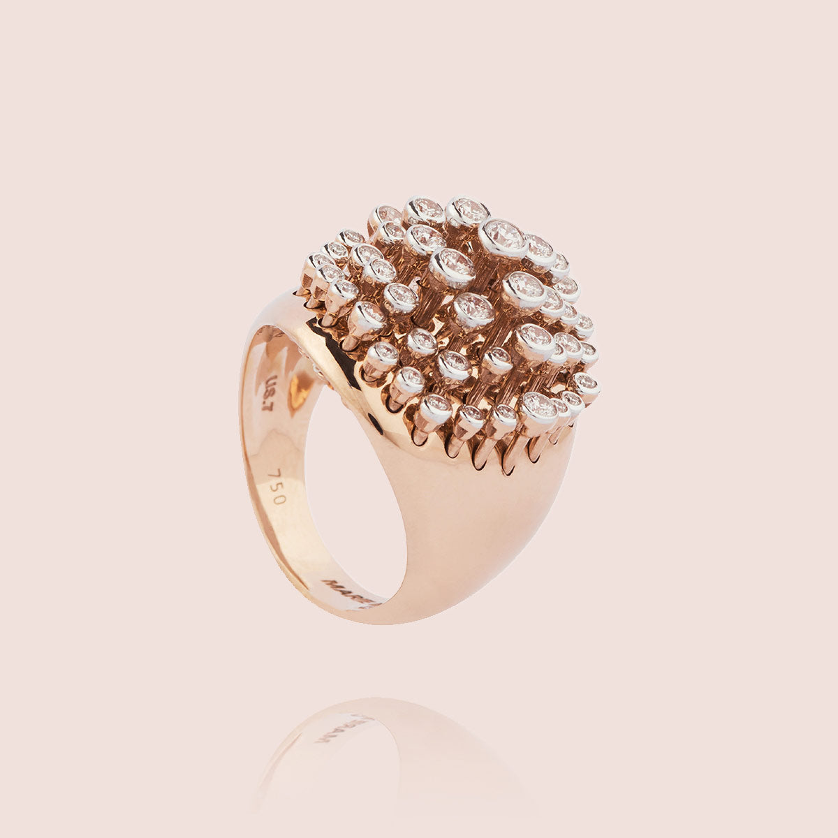 King Wave Ring | Diamonds