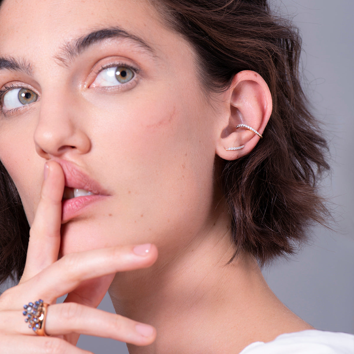 Ocean Tide Earring | Diamonds