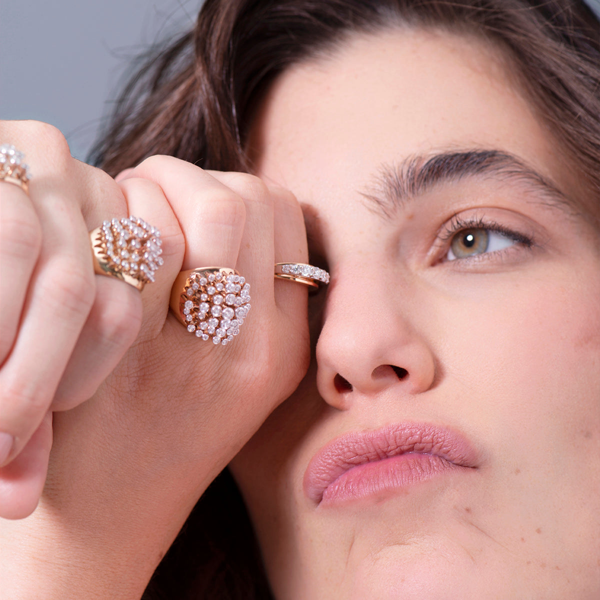 King Wave Ring | Diamonds