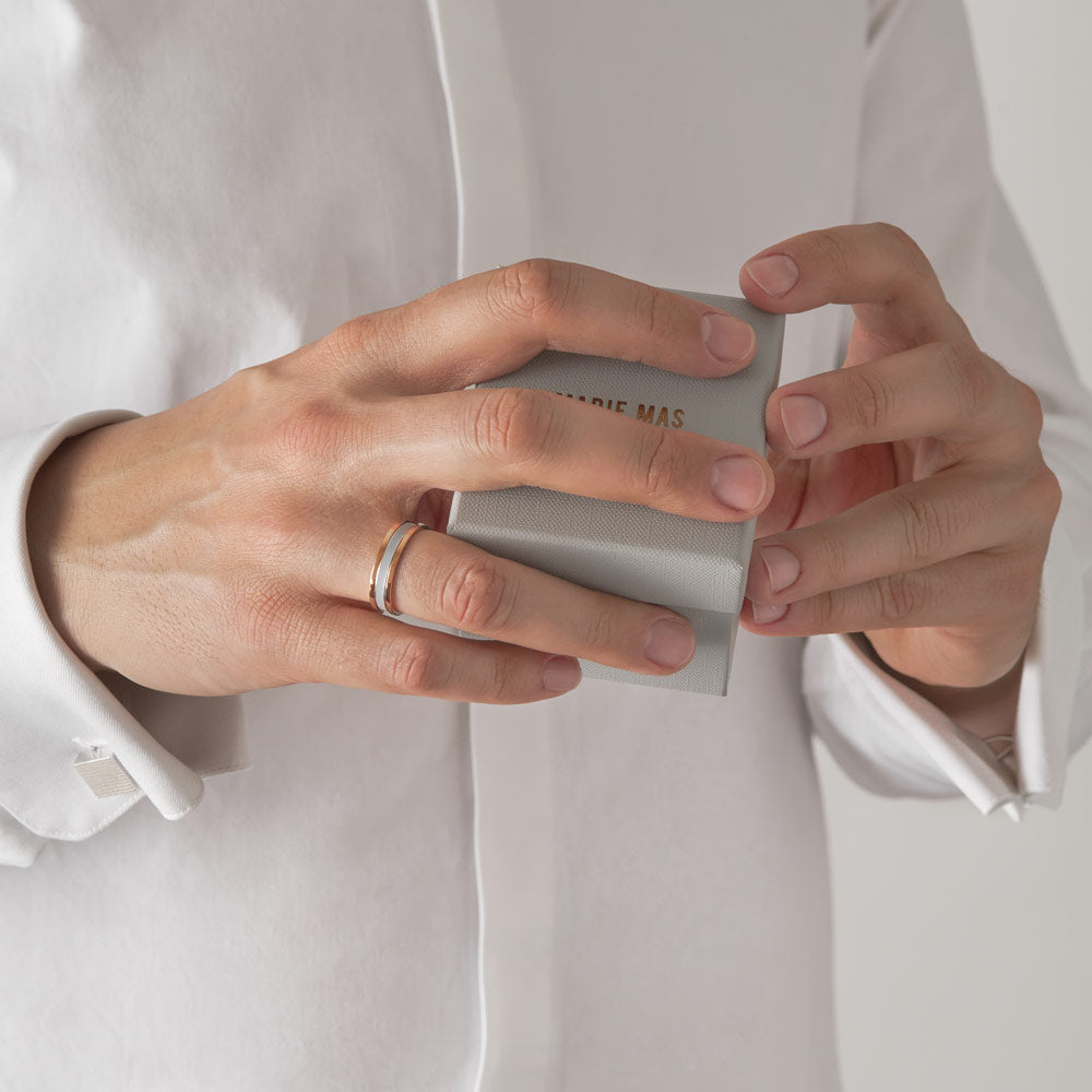 We Ring | Or Rose Laque Grise