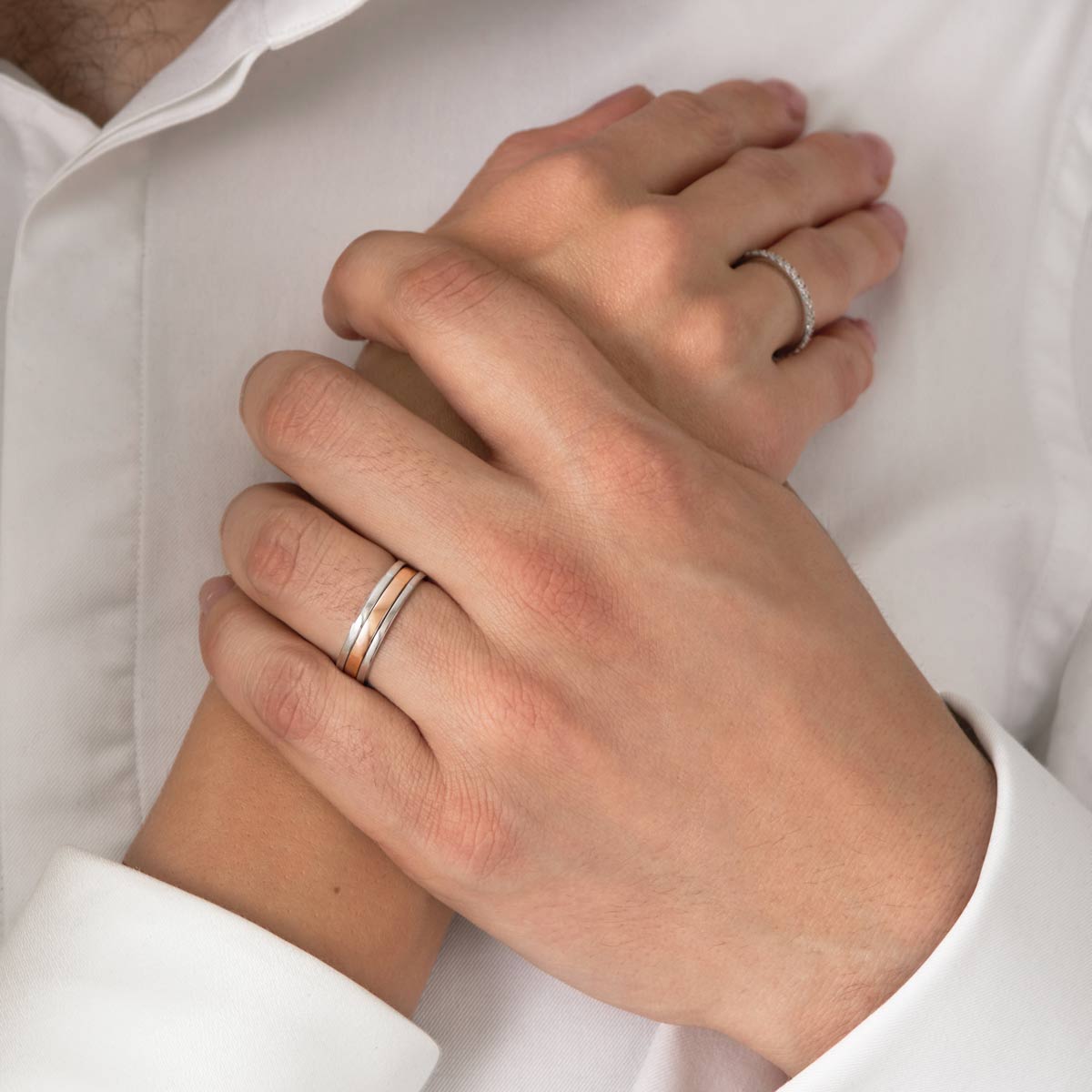 We Ring | White & Rose Gold