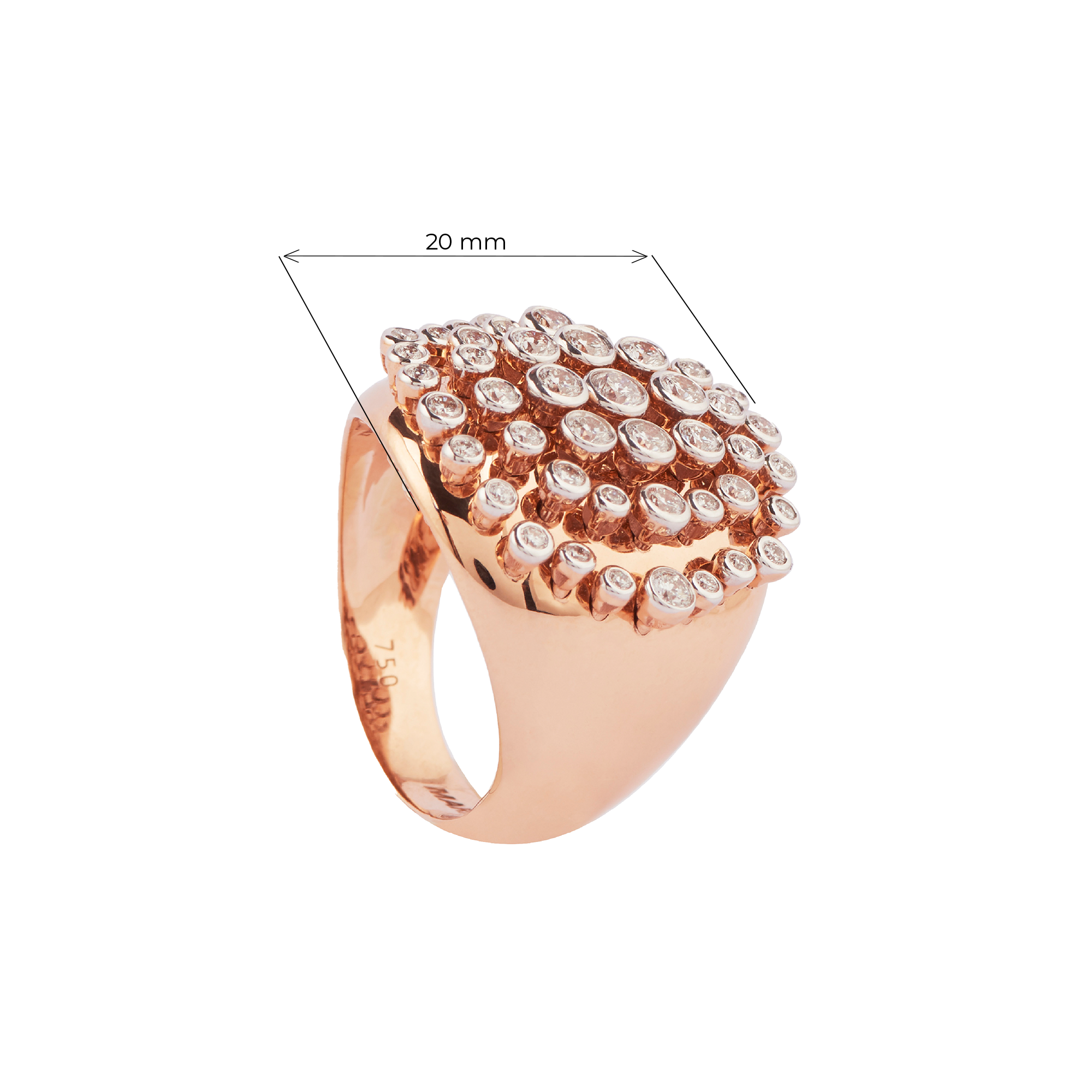 King Wave Ring | Diamonds