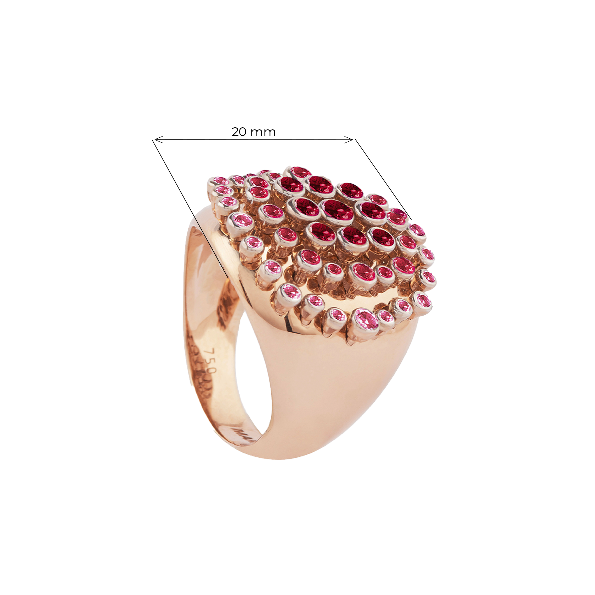 Ruby King Wave Ring