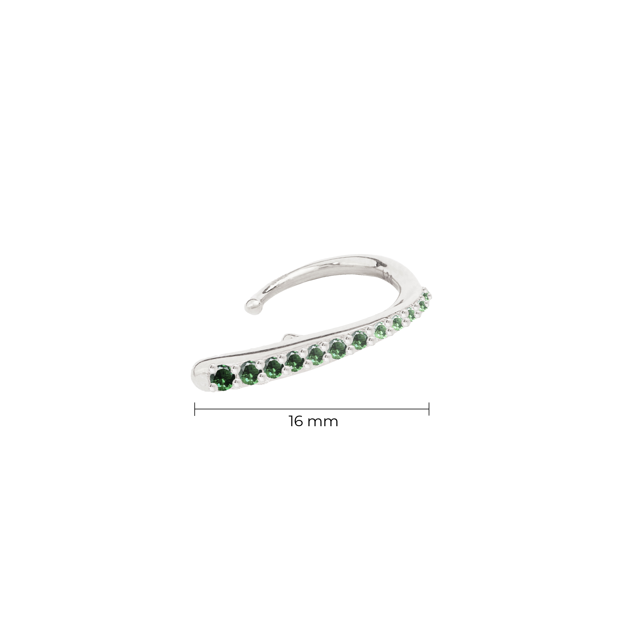 Emerald Ocean Tide Ear Jewel
