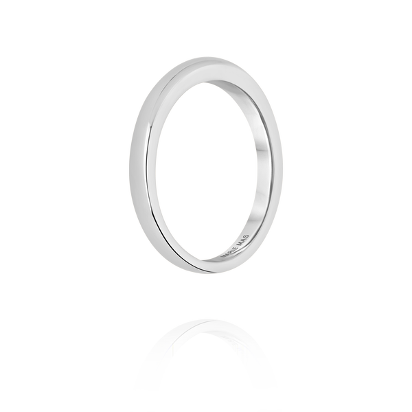 Dome I Ring | Or Blanc