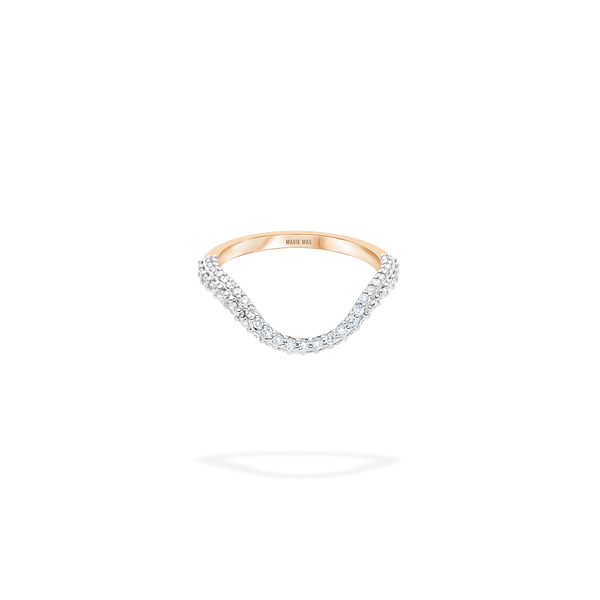 Halo Ring  | Full pavé, rose gold & diamonds