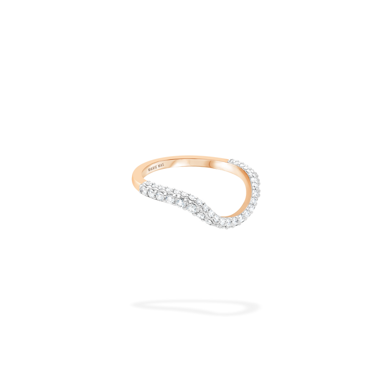 Halo Ring  | Full pavé, rose gold & diamonds