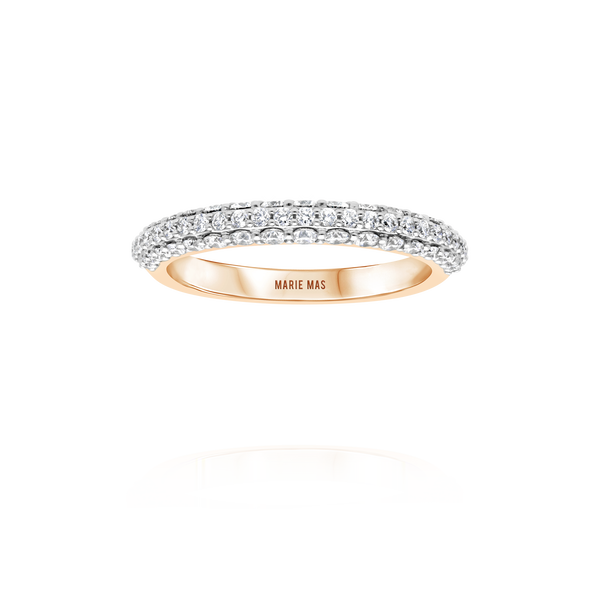 Paved dome I Ring | Or Rose