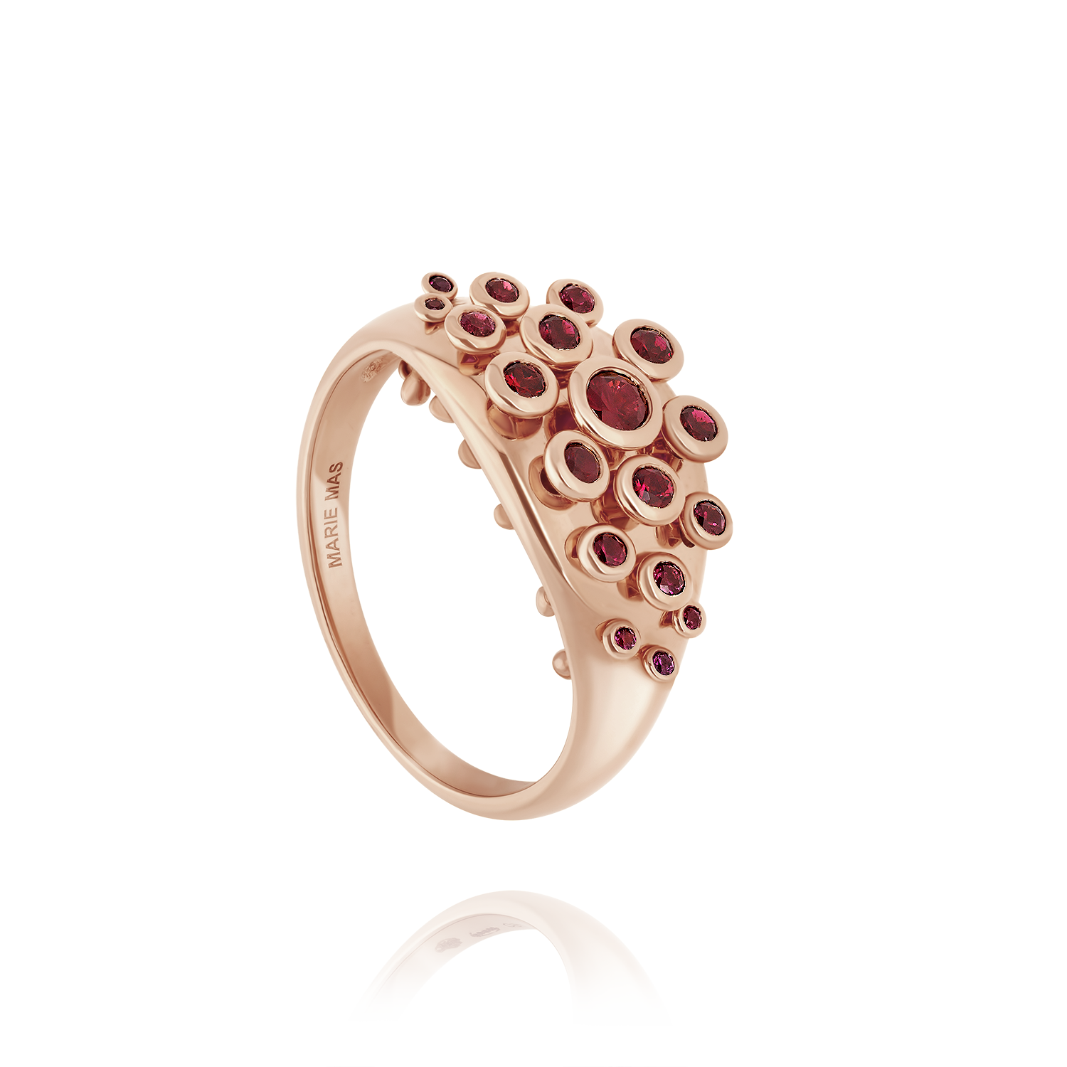 Ruby Queen Wave Ring