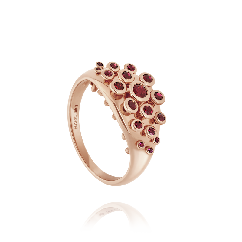 Ruby Queen Wave Ring