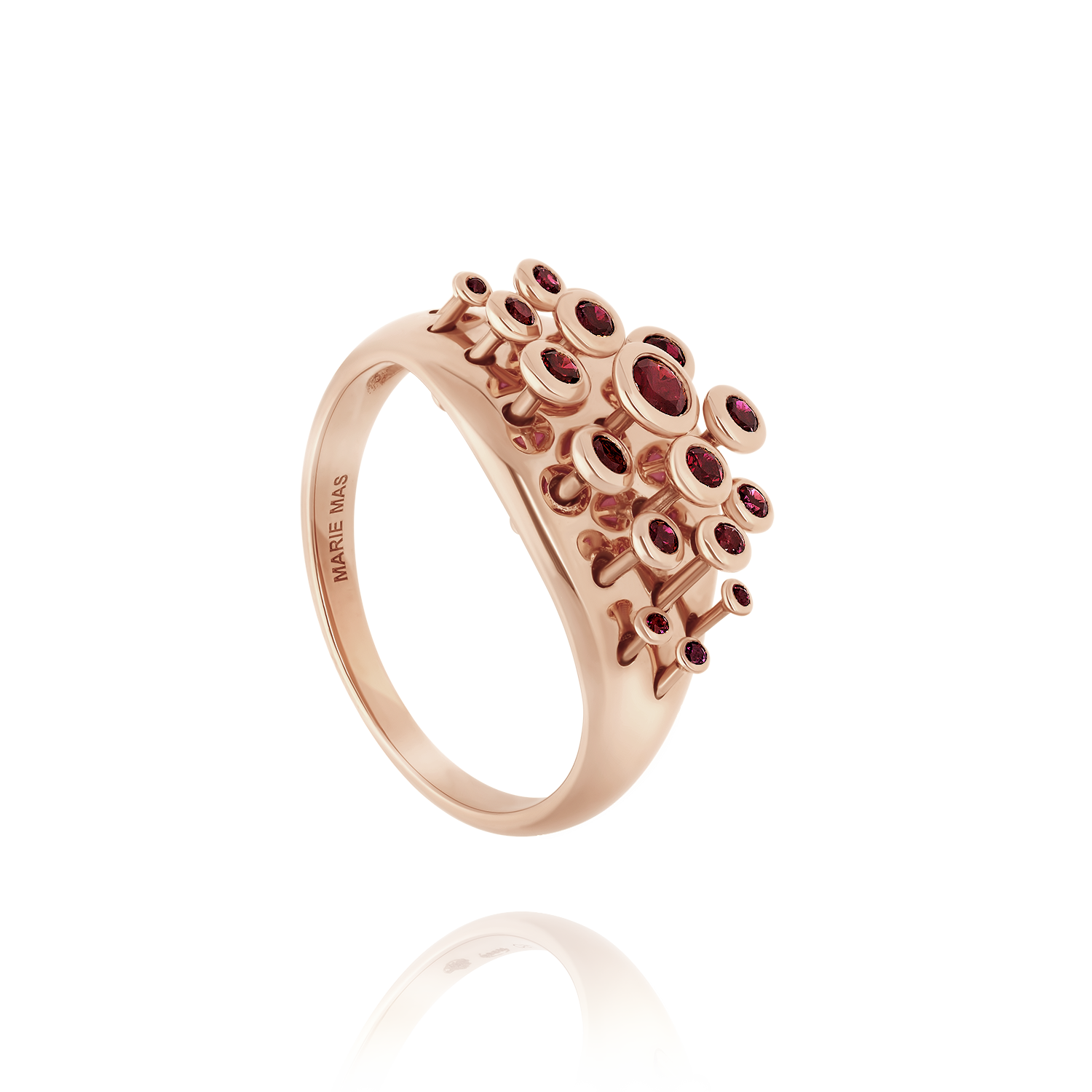 Ruby Queen Wave Ring