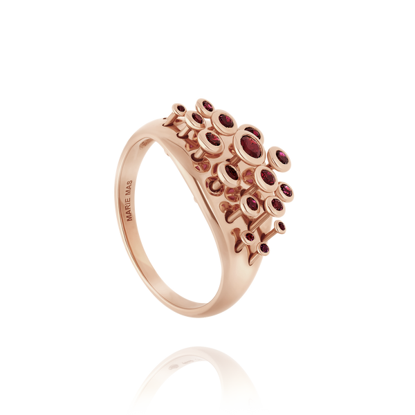 Ruby Queen Wave Ring