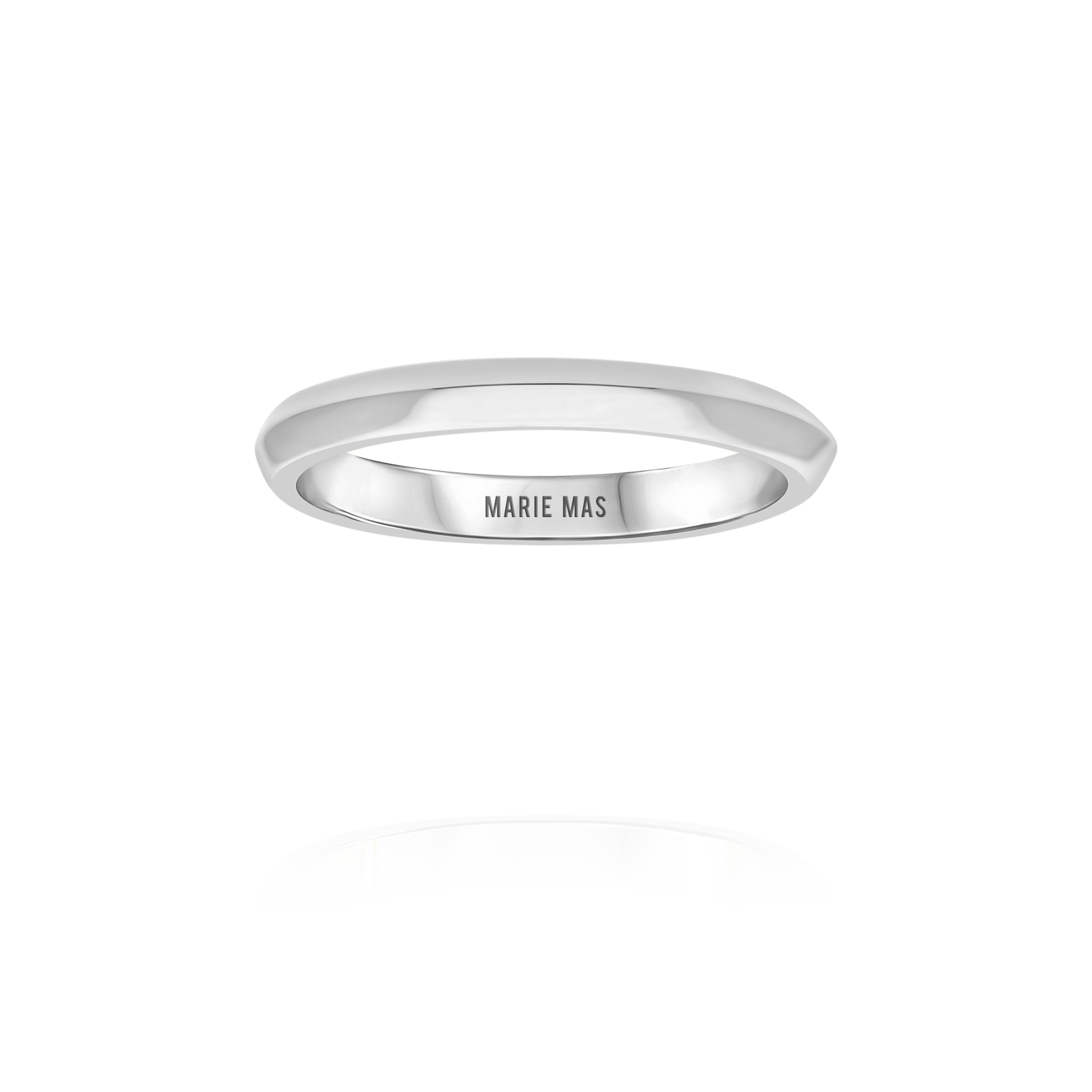 Sharp I ring | White Gold